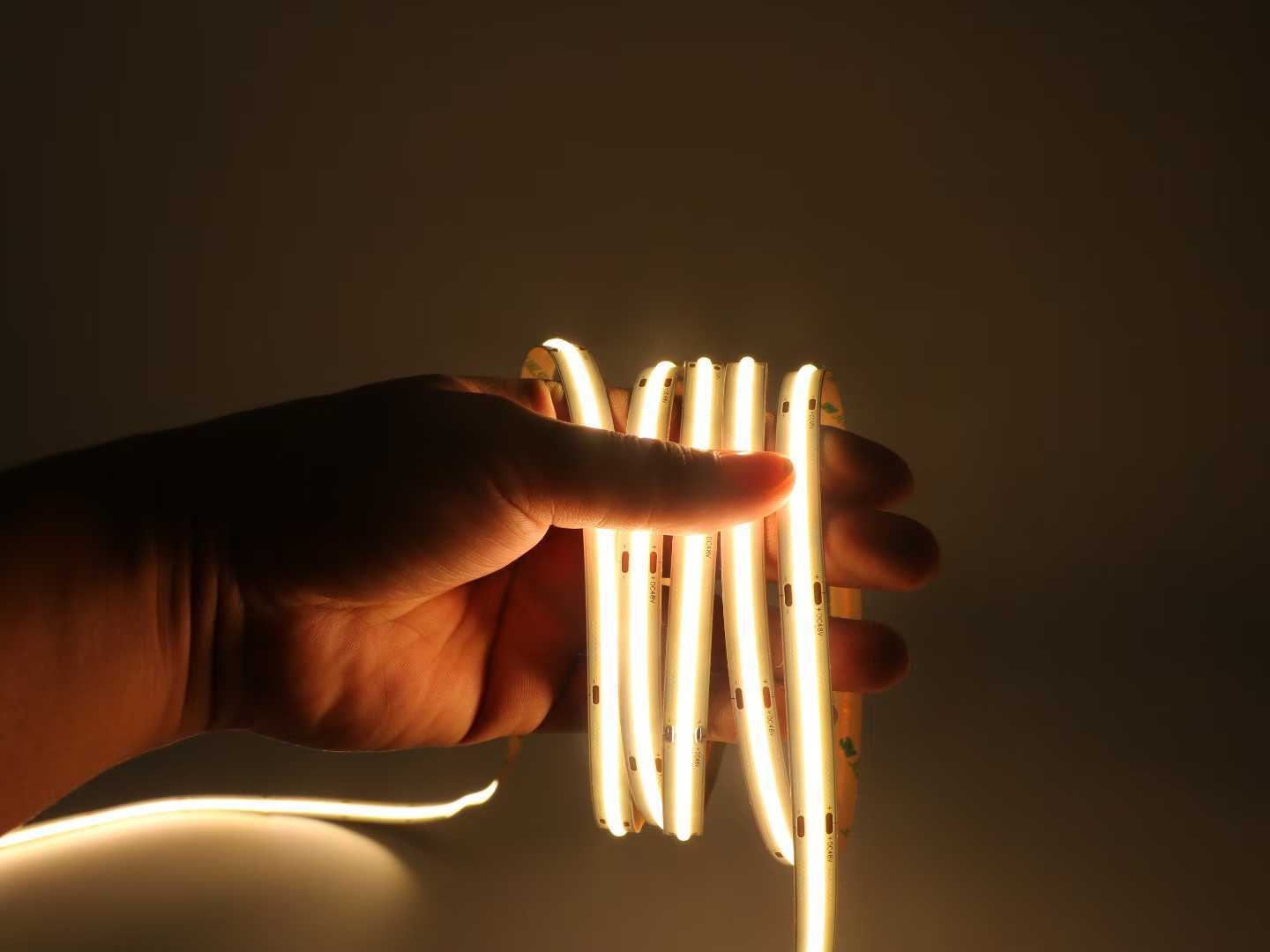 3mm 5mm 8mm 320leds COB Led Strip Light DC12V DC24V