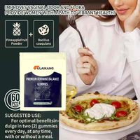 Gomitas para el Equilibrio Femenino de Marca Privada OEM, Probiótico para Mujeres con Bacillus Coagulans y Piña para el Equilibrio del pH