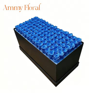AM-PFC02 Ammy Ge conserveerde Bloem 98 Rozen Rechthoekige Cadeaubox Langdurige Eeuwige Roos Grote Cadeaubox Kerst Huisdecoratie