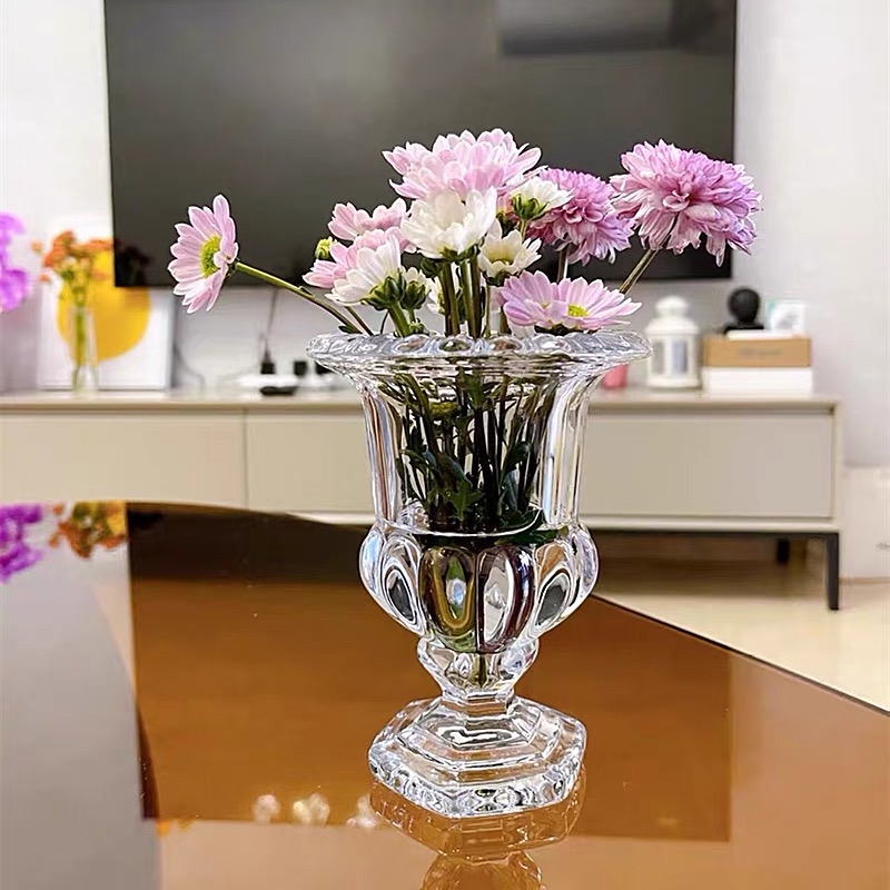 Factory Produced Wholesale Glass Flower Vase for Home Decor