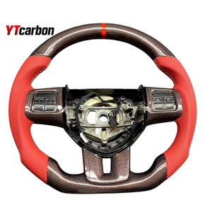 YTcarbon pour <span class=keywords><strong>Challenger</strong></span> 09-16 <span class=keywords><strong>RT</strong></span> SRT modifier les pièces automobiles accessoires de voiture Style de course personnalisé volant en Fiber de carbone véritable - Product Image 6