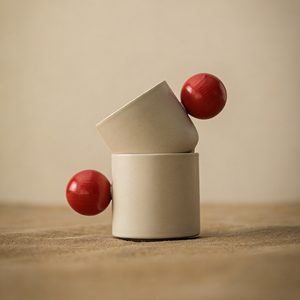 <span class=keywords><strong>Taza</strong></span> de Café de Porcelana Estilo Crema Vintage Francés con Asa Esférica, Apta para Lavavajillas y Microondas, <span class=keywords><strong>Taza</strong></span> de Viaje - Product Image 4