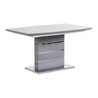 Table à manger rectangulaire extensible moderne de qualité supérieure à prix de gros, mobilier de cuisine pour 6 à 10 personnes