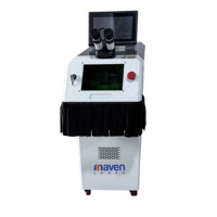 Manipulateur de soudage laser pour bijoux 300W certifié CE YAG CCD manuel, réparation de bagues de mariage, précision +/-0,02 mm, garantie 1,5 an, Maven
