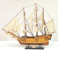 Modèle de bateau en bois HMS Victory, cadeau unique, grand modèle, artisanal, détails réalistes, décoration nautique, modèle de navire de guerre historique