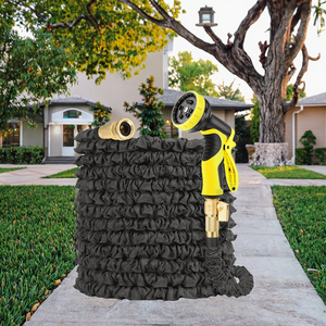 <span class=keywords><strong>Tuyau</strong></span> d'arrosage extensible et rétractable en caoutchouc robuste - Réglable pour le lavage de voitures, l'arrosage, le bain des animaux et le <span class=keywords><strong>camping</strong></span> - Product Image 3