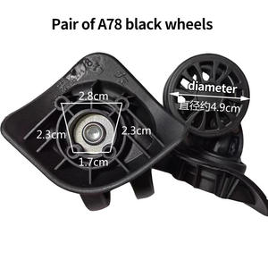 Roues à bagages remplacement chariot cas poulie roue muet accessoires universels 20-28 pouces <span class=keywords><strong>valise</strong></span> roues <span class=keywords><strong>roulette</strong></span> pour bagages - Product Image 3