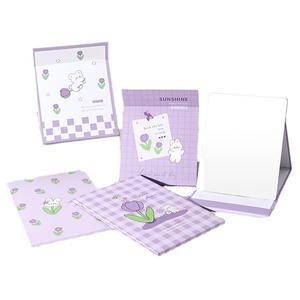 Espejos de Maquillaje de Bolsillo Azules, Lavables, Modelo DILY 026, con Logotipo Personalizado, Listos para Enviar, Venta al Por Mayor - Product Image 1