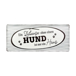 ป้ายโลหะสลักลายนูนลายตัวอักษรเยอรมันสัญลักษณ์รั้วศิลปะติดผนังลายสุนัขป้ายดีบุกออกแบบลายนูนได้ตามต้องการ - Product Image 2