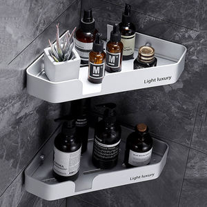 Design Shelves Organizer Shelf Storage Stainless Steel Organizer Holder Punch Free Bathroom Corner Shower Shelf