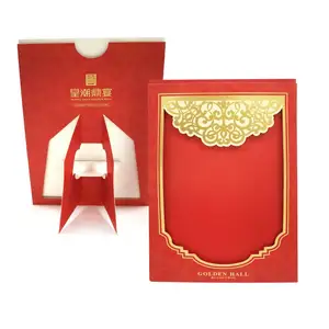 Tarjeta de felicitación personalizada de alta calidad, invitación de boda 3D hueca creativa - Product Image 1