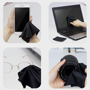 نظارات مايكروفايبر أزرق بيج عالية الجودة ، أقمشة للمسح ، شعار مطبوع ، عدسة شاشة ، نظارات عين بصرية - Product Image 4