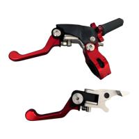 Nouveaux accessoires pour moto tout-terrain, levier d'embrayage CNC en alliage d'aluminium pliable anti-chute à 360 degrés, levier de frein