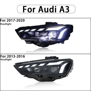 Pour <span class=keywords><strong>Audi</strong></span> <span class=keywords><strong>A3</strong></span> 2013-2016, kit de modernisation de phares à LED, une touche de bleu, <span class=keywords><strong>feux</strong></span> de jour, double lentille, <span class=keywords><strong>feux</strong></span> de route, 13-16 - Product Image 5
