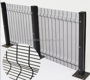 Yüksek güvenlik anti-tırmanma 358 tel örgü Clearview Metal çelik açık çit panelleri temizle Vu galvanizli net görünüm kafes ve kapılar - Product Image 1