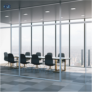 <span class=keywords><strong>Cloison</strong></span> en verre insonorisée 45 dB à installation rapide, système mural extérieur en aluminium robuste de 84 mm pour écoles et hôpitaux - Product Image 5