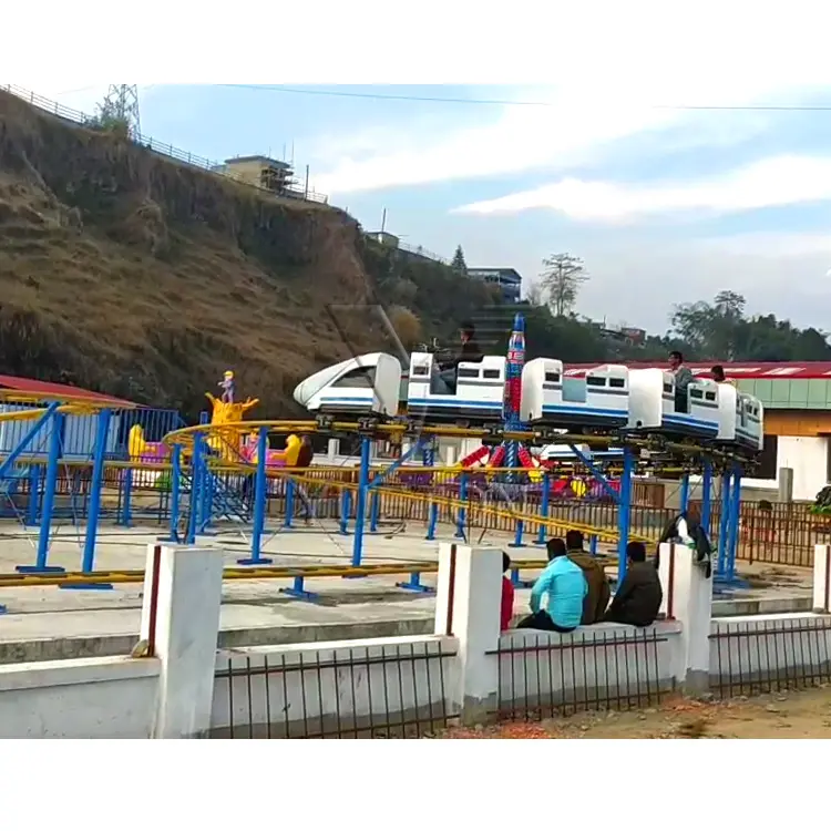 Outdoor Speeltuin High Speed Rail Kid En Adult Rollercoaster Attractie Pretparkritten Apparatuur Monorail Trein Te Koop