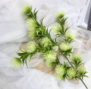 Venta al por mayor de plástico de seda verde follaje dejar tallos ramas de hojas artificiales <span class=keywords><strong>para</strong></span> la decoración del hogar de la boda - Product Image 3