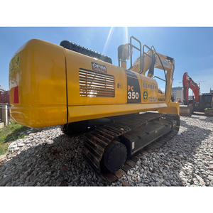 Excavatrice sur chenilles hydraulique Komatsu PC350 d'occasion, robuste, de haute qualité, faible nombre d'heures de fonctionnement, poids opérationnel de 35 tonnes, pour le déplacement de roches dures - Product Image 2