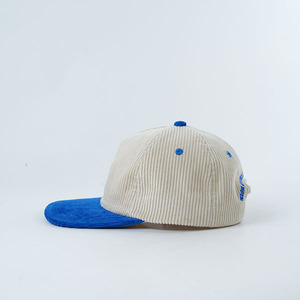 Gorro de Pana con Logotipo Bordado Personalizado de Alta Calidad, Gorra Vintage de Color Contrastante, Gorra sin Estructura para Hombre y Mujer, Gorra de Estilo Urbano con Cierre a Presión - Product Image 3