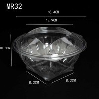 Gobelets jetables biodégradables MERCURA modernes pour aliments, légumes, fruits, salades, gâteaux, yaourts, avec couvercle transparent en PET, boîte à lunch thermoformée sous vide