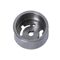 Pièces tournées en acier inoxydable usinées avec précision par CNC, corps cylindrique en acier, boîtier de pompe à aubes, électroérosion à fil pour équipement hydraulique
