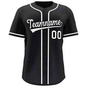 Maillot de baseball de haute qualité pour hommes, chemises de baseball brodées imprimées avec logo personnalisé, maillot sublimé respirant - Product Image 2