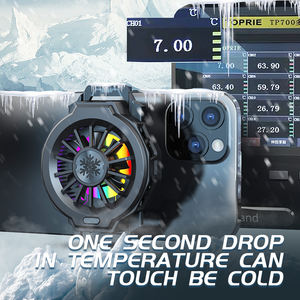 <span class=keywords><strong>พัดลม</strong></span>ระบายความร้อนมือถือแบบยืดหยุ่น Leizun Semiconductor พร้อมไฟ RGB LED พอร์ต Type-C สำหรับเล่นเกมส์มือถือ ไลฟ์สด และวิดีโอบล็อก - Product Image 2