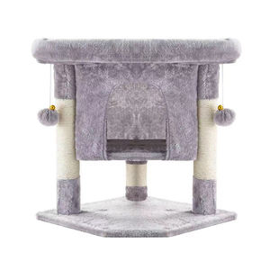 Fabrik entworfen bequemes Kratz baum Schloss haus Katzen kratzer China Holz tiere Spielzeug Nachhaltiges interaktives Spielzeug - Product Image 3