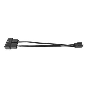 3-Pin y-splitter kablo çift Fan bağlantısı için CPU soğutucu ve PC kasa fanlar ile güvenli 3-Pin çift 3-Pin adaptörü - Product Image 6