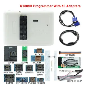 בסיטונאות arduino מגה מתכנת-RT809H פלאש מתכנת עם 16 מתאמים