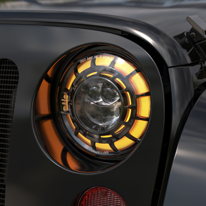 2025 RGB Chasing Halo 7 pulgadas faro LED redondo 60W H/L haz par luz antiniebla para Wrangler JK TJ LJ CJ Sahara Sport <span class=keywords><strong>Rubicon</strong></span> 97 ~ 17 - Product Image 4