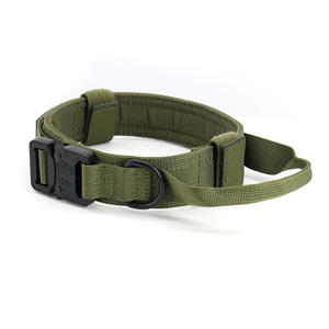 Hızlı serbest Metal toka ile ağır Premium takviyeli naylon köpek tasması taktik köpek yaka - Product Image 6