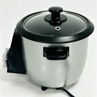 Cuisinière à riz électrique intelligente multifonctionnelle 0,6/1,2/1,8 L avec minuterie mécanique et cuve antiadhésive pour usage domestique