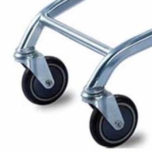 Carrito de Compras Plegable de Malla de 270L, Estilo Europeo con Ruedas de PU de 5'', Galvanizado, Duradero y Conveniente para Uso en Interiores, Tiendas Minoristas - Product Image 4