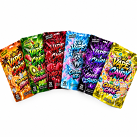 Sacs personnalisés imprimés holographiques en PE Mylar, 100 pièces, anti-odeur, pochettes verticales refermables, qualité alimentaire, pour emballage d'herbes 1g 7g 28g