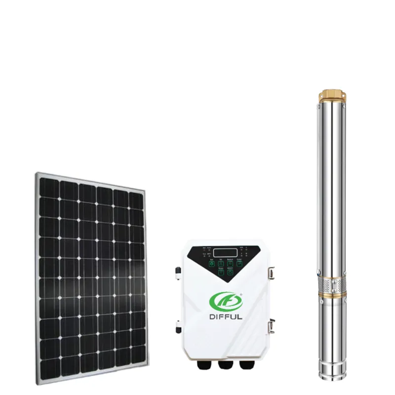 Pompa Air Solar, Kit Pompa Tenaga Surya 48V Dc Sistem Pompa Sumur Tenaga Surya