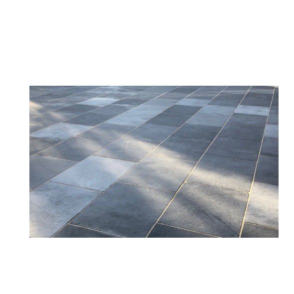 Шлифованная черная Известняковая плитка для напольного покрытия