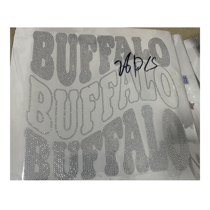 Fast Turnaround Factory Custom Football Buffalo Rhinestone Transfer ...