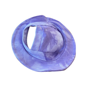 Sombrero parasol para perros y gatos, sombrero antiestrés, antideslizante, con orejas expuestas, sombrero de pescador con hebilla de cuerda ajustable, suministros para mascotas - Product Image 1