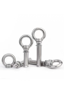 Boulon <span class=keywords><strong>d</strong></span>'<span class=keywords><strong>ancrage</strong></span> de suspension 304 SS résistant à la corrosion <span class=keywords><strong>avec</strong></span> <span class=keywords><strong>anneau</strong></span> de chute, robuste, lot de 10 - Product Image 3