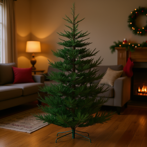 D0100XF3D1P Árbol de Navidad Artificial de 9 pies, Pino con Bisagras, Apertura Automática, Base de Acero Verde, Árbol Realista Ligero para Interiores - Product Image 2
