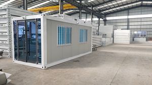 20ft Flat Pack Light Steel Container House Prefab Detachable <b>Camping</b> Home for Workshops and Offices - Product Image 4