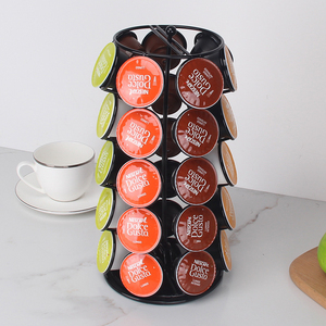 Modern Spins 360 grados <span class=keywords><strong>Lazy</strong></span> <span class=keywords><strong>Susan</strong></span> giratorio K Cup Coffee Pod Carrusel Coffee Caspule Holder Stand para mostrador de cocina - Product Image 4