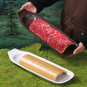 Plat rectangulaire pour soupe aux champignons, idéal pour les fêtes et les repas d'hôtel - Product Image 4