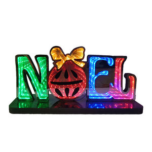<span class=keywords><strong>Tube</strong></span> Néon Personnalisable RGB Cadeau de Noël Éclairage Néon Abysse Père Noël Miroir Lumières pour Anniversaire Déco - Product Image 6