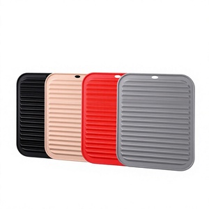 <b>Silicone</b> Drainage <b>Mat</b>, Table Heat-Resistant <b>Mat</b>, Non-Slip and Anti-Scald Table Pad, Kitchen Storage <b>Mat</b>, Clay Pot <b>Mat</b> Price - Product Image 1