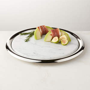 Stainless Steel Serving Platter Farmhouse Tabletop Decor Home Hotel Weddings <b>Offices</b> Decorative Plating Serving <b>Tray</b> - Product Image 2