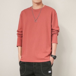 T-shirt à manches longues pour <span class=keywords><strong>homme</strong></span>, blanc basique, 100% polyester |   Sous-vêtement décontracté et haut culturel polyvalent personnalisable - Product Image 2