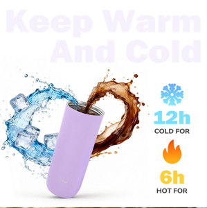 16oz Double Wall Vacuum Insulated Stainless Steel Straight <strong>Cup</strong> for Cute Design BPA Free Leak-Proof 6-12hr Thermal - Product Image 3